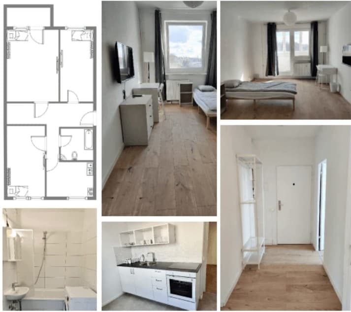 Möblierte 3-Zimmer-Wohnung von Leipzig Living, 60-85 m²