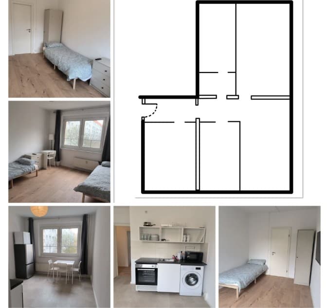 Möblierte 4-Zimmer-Wohnung von Leipzig Living, 65-90 m²